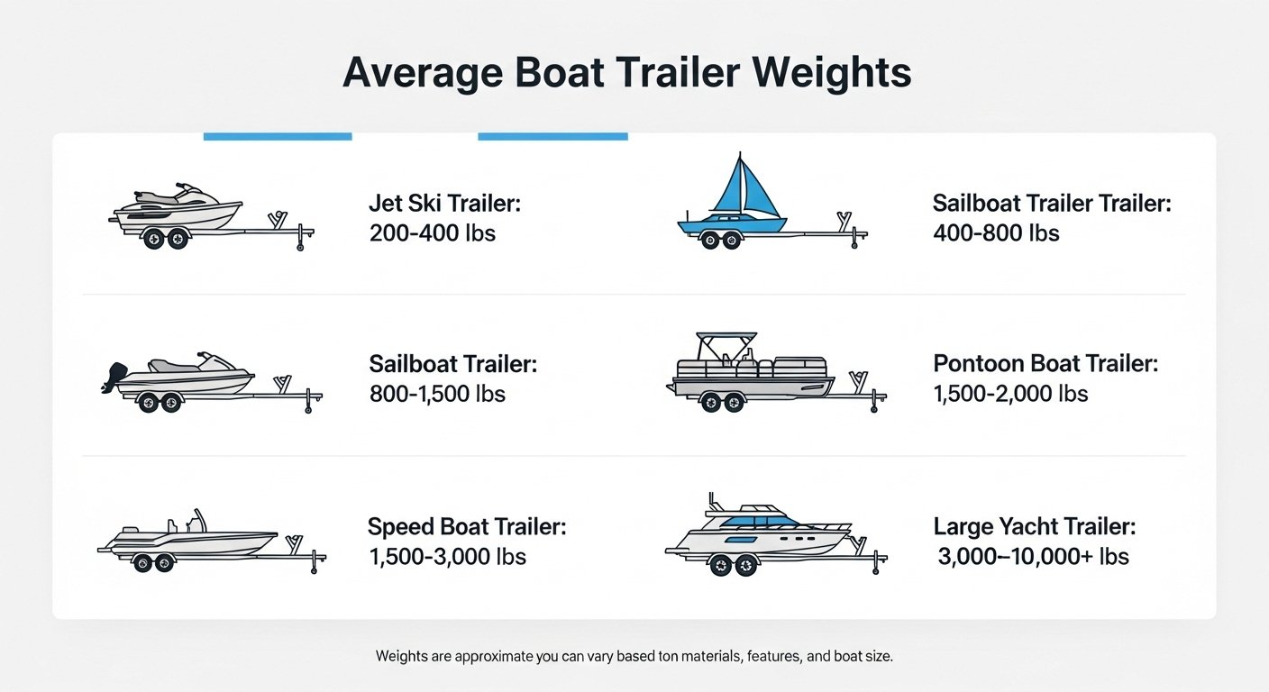 how much does a boat trailer weigh