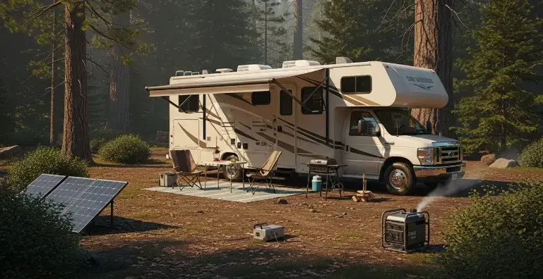 What is Dry Camping with an RV