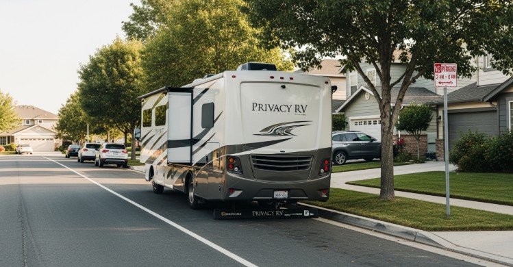 can you park an rv on the street residential parking rules