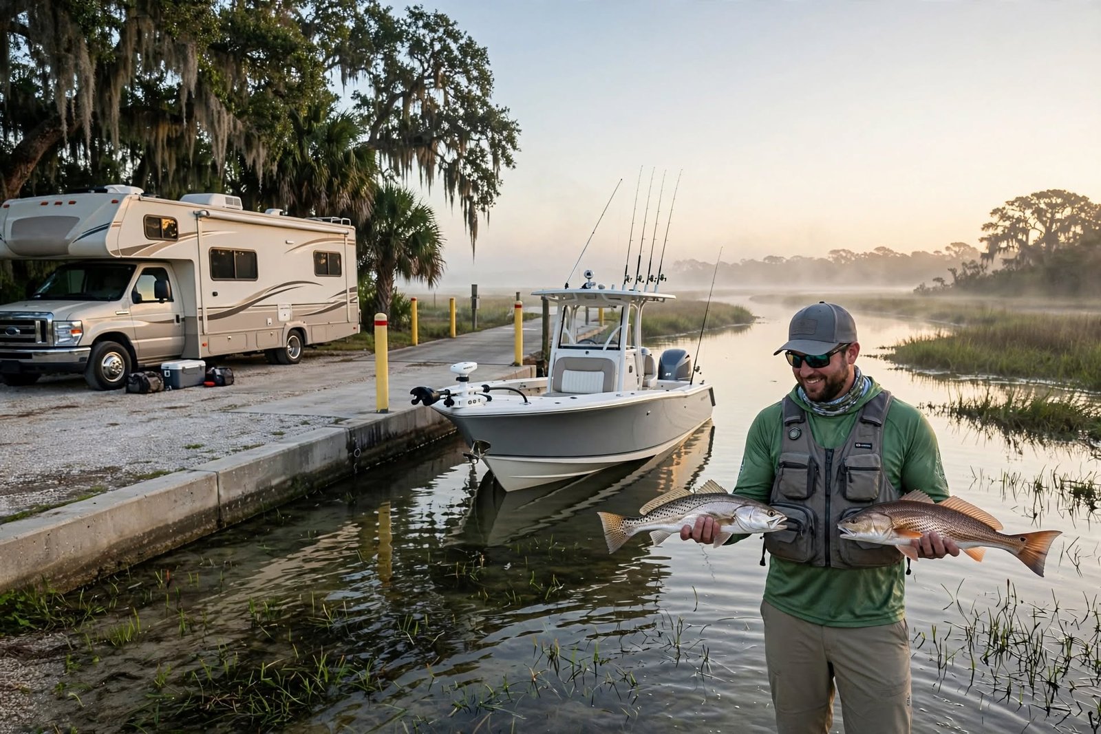 Redfish and Trout Fishing in Steinhatchee